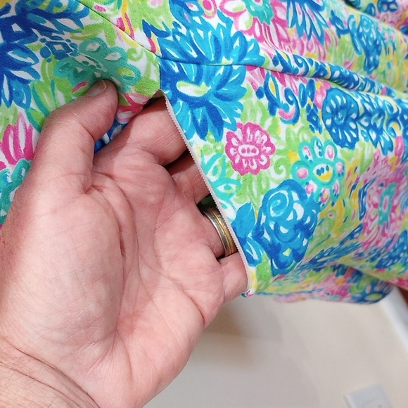 Ibkul LILLI Print Godet Dress Hot Pink/Multi Beach/Pool/Tennis/Golf Dress, S - Picture 8 of 12